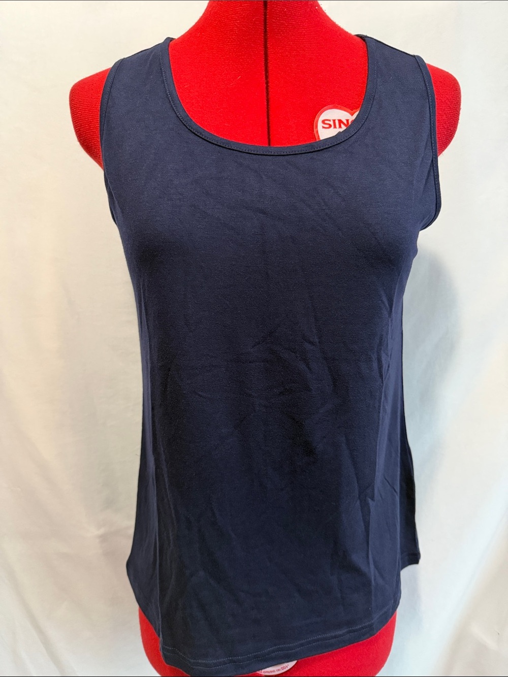 Women's Scoop Neck Tank Top in Navy